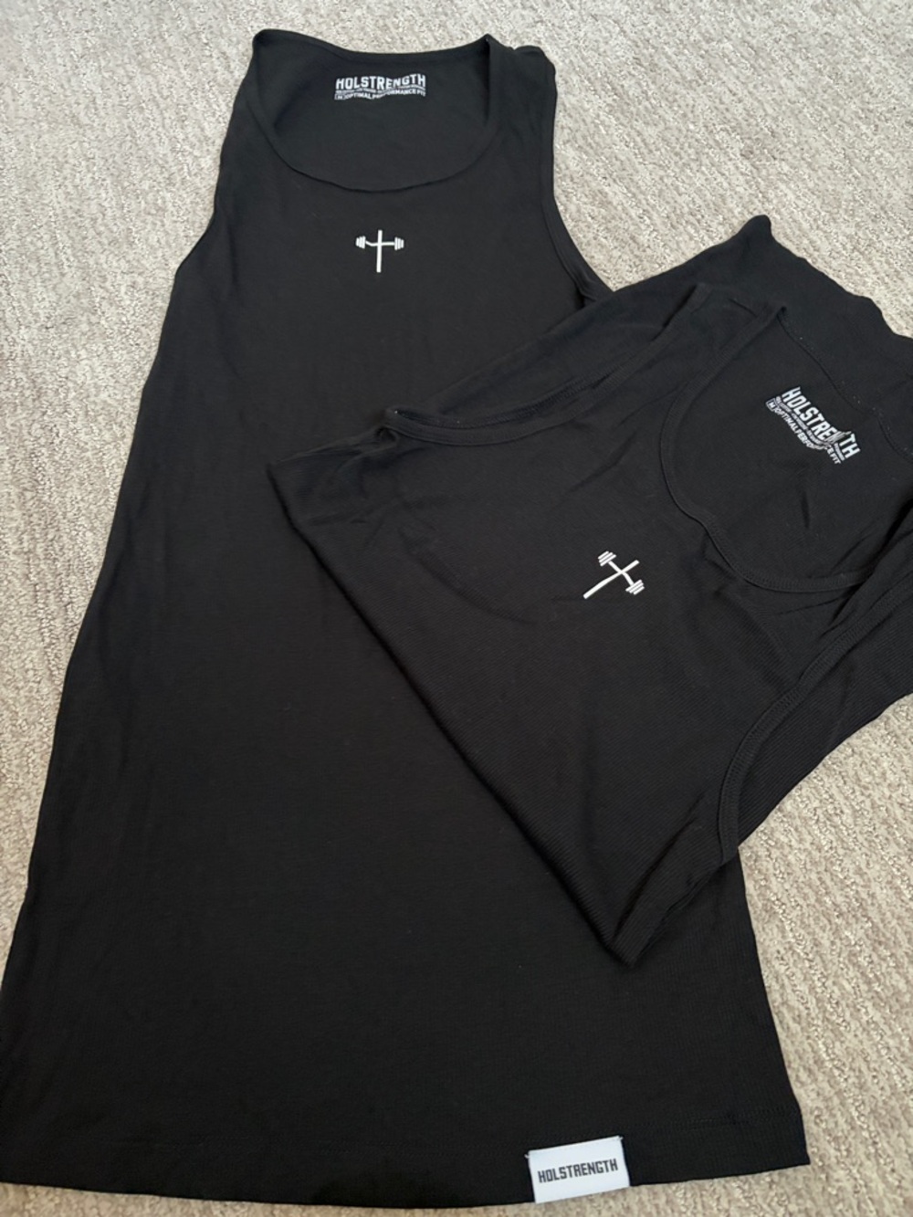 2 Mens Ribbed  Tank Tops